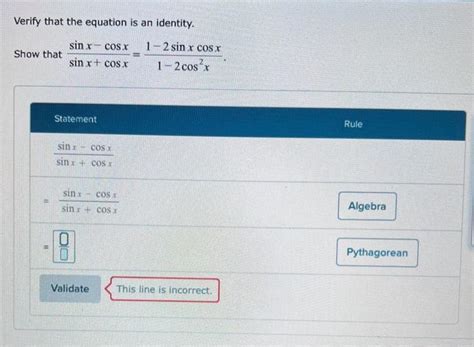 Solved Verify that the equation is an identity. Show that | Chegg.com