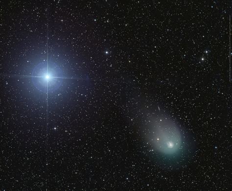 Vega And Comet 12P Pons Brooks Concellation