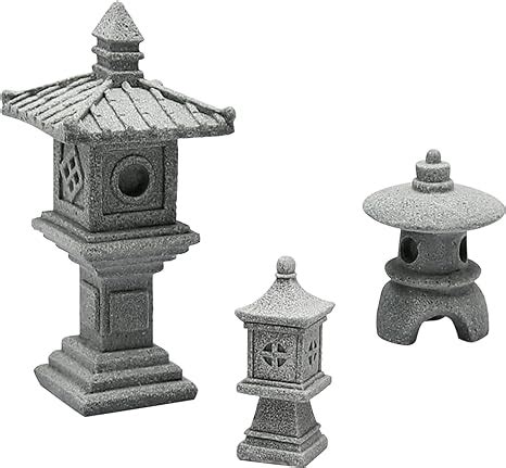 Amazon Saihisday Pcs Mini Pagoda Garden Statue Miniature