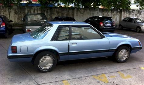 Blue 1983 Ford Mustang Ghia Coupe Photo Detail