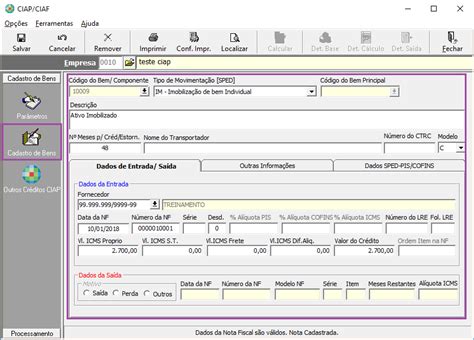 F263 SPED Fiscal Ao Validar Apresenta Mensagem Registro Filho