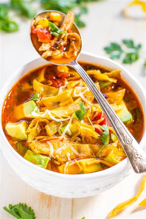 30 Minute Mediterranean Soup Chicken Vegetable Averie Cooks