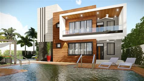 Contemporary Villa Design With Private Pool Area YouTube