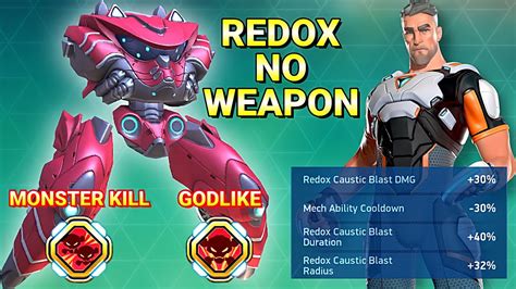 Redox Without Weapon Monster Kill Mech Arena YouTube