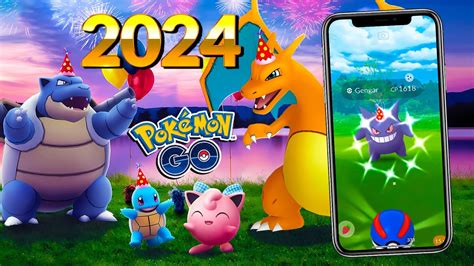 2024 No Pokémon Go Evento De Ano Novo Com Gengar Charizard Blastoise