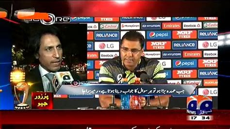 Score On Geo Tv Exclusive Talk With Ramiz Raja 10th March 2015