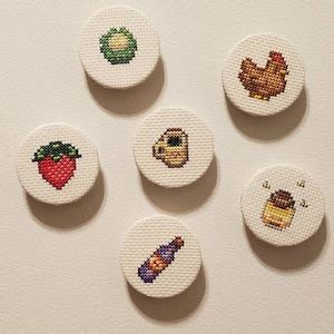 Stardew Valley Cross Stitch Needlepoint Pattern Over Items Etsy