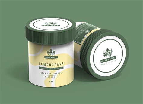 Elegant Minimalist Cosmetic Jar Label Design by Abdul Kader on Dribbble