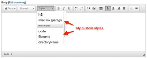 Drupal 8 How To Add Custom Styles To The CKEditor Styles Drop Down