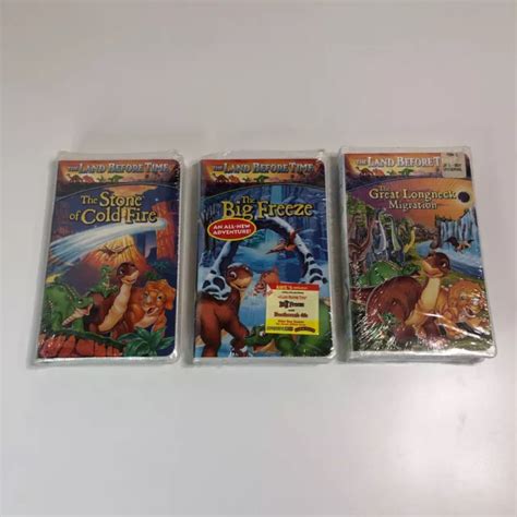 THE LAND BEFORE Time VHS Movie Lot Brand New Factory Sealed 22 37