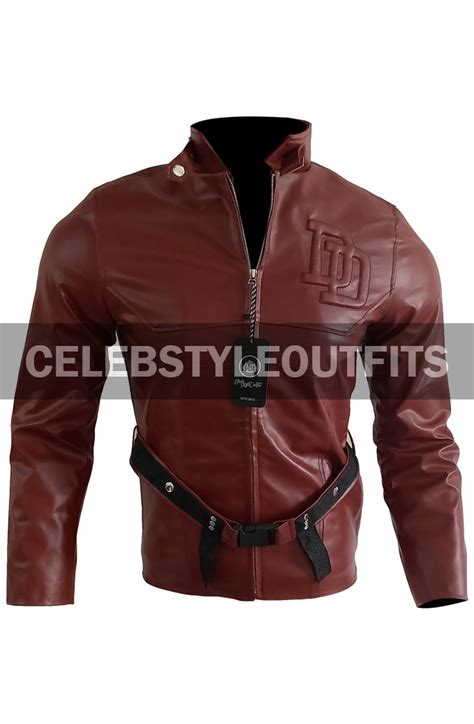 Daredevil Charlie Cox Matt Murdock Red Cosplay Leather Jacket