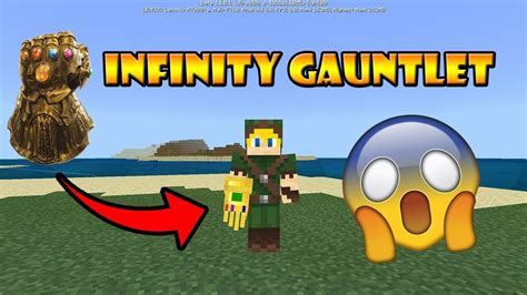 How To Craft Thanos Gauntlet In Minecraft PE YouTube