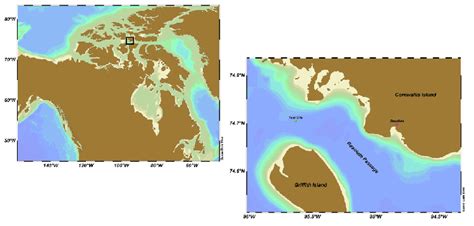 Map Of Resolute Bay Nunavut Canada Indicating The Study Site