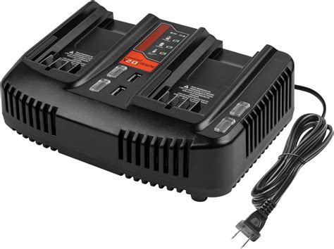 Lxljiad Dual Port 20V Charger For Craftsman V20 Lithium Battery Charger