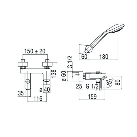 Nobili Rd Cr New Road Miscelatore Vasca Monocomando Esterno Con Set