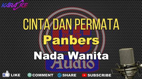 Cinta Dan Permata Panbres Karaoke Nada Wanita Versi Dut Band Youtube