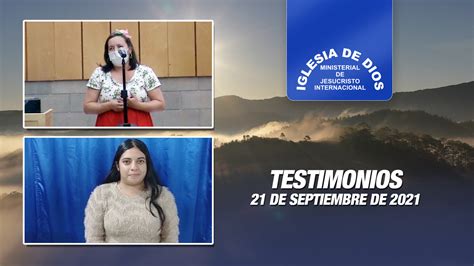 Testimonios 21 de septiembre de 2021 - Iglesia de Dios Ministerial de ...