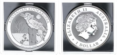 2016 Australien 1 Unze Silber 1 Dollar Kookaburra Feinsilber Vogel BU