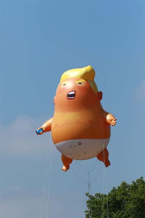 PHOTOS The giant Donald Trump balloon baby and its London tantrum