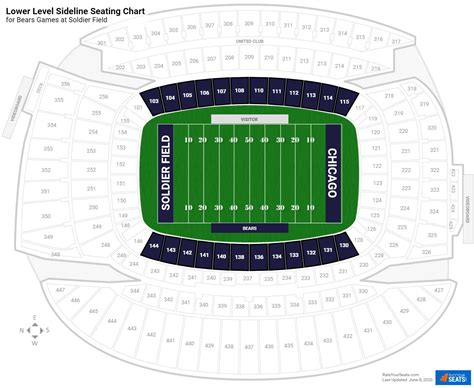 Soldier Field Seating Chart With Seat Numbers Minga