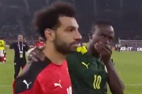 Watch Heart Warming Moment Sadio Mane Consoles Tearful Liverpool Pal Mo Salah Just Seconds After