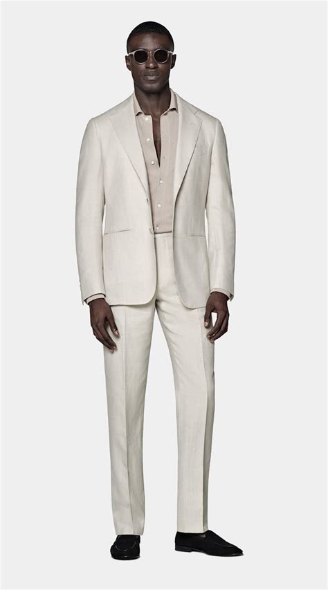 Light Brown Havana Suit In Wool Silk Linen SUITSUPPLY US