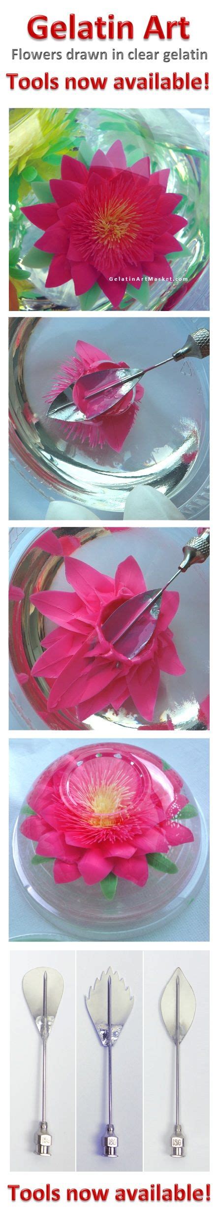 Learn How To Make Gelatin Art Flowers Quick And Easy New Cake