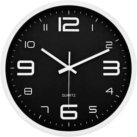 Horloge Murale Moderne Silencieuse Sans Tic Tac Fonctionne Piles