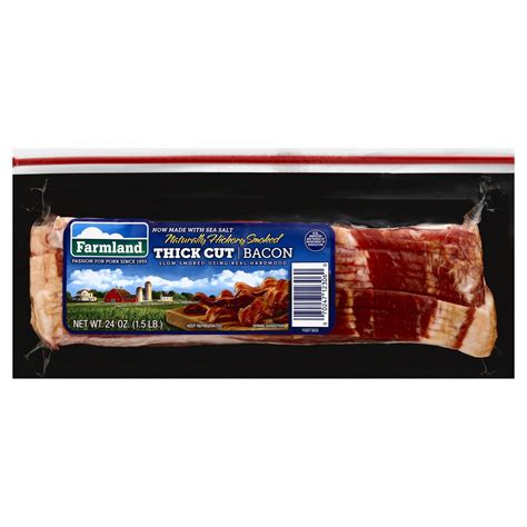 Farmland Hickory Smoked Thick Cut Sliced Bacon 24 Oz Shipt