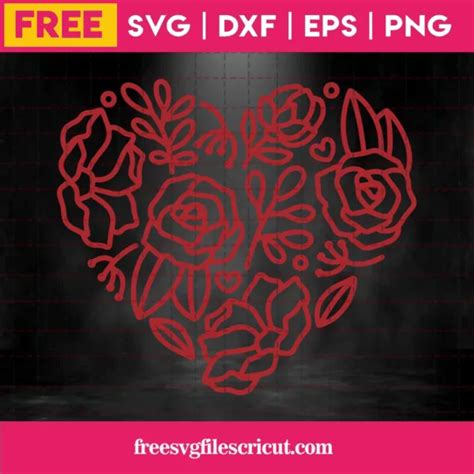 Free Floral Heart Svg Free Svg Files For Cricut