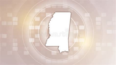 Mississippi State Animated Map Stock Video Video Of Circles Abstract