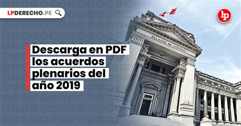 Descarga En Pdf Acuerdos Plenarios Del A O Lp