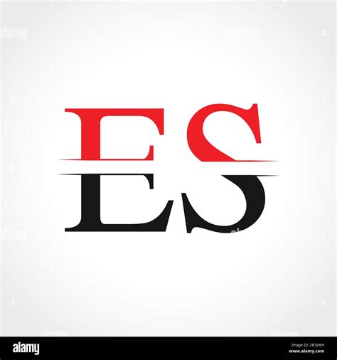 Initial Es Letter Linked Logo Business Vector Template Creative Letter