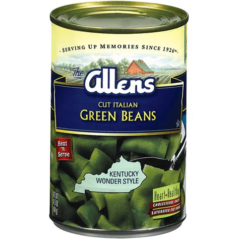 Allens Italian Cut Green Beans 14 5 Oz Canned Vegetables Houchen