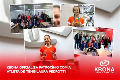 Krona oficializa patrocínio da atleta de tênis Laura Pedrotti Krona