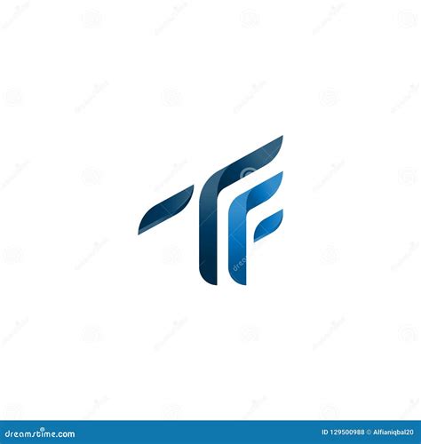 Abstract Tf Letter Initial Logo Symbol Of Tf Geometry Alphabet Icon