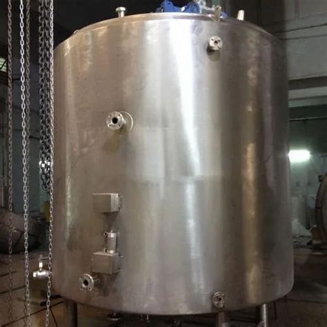 Stainless Steel Vertical Steam Jacketed Pressure Vessels Capacity