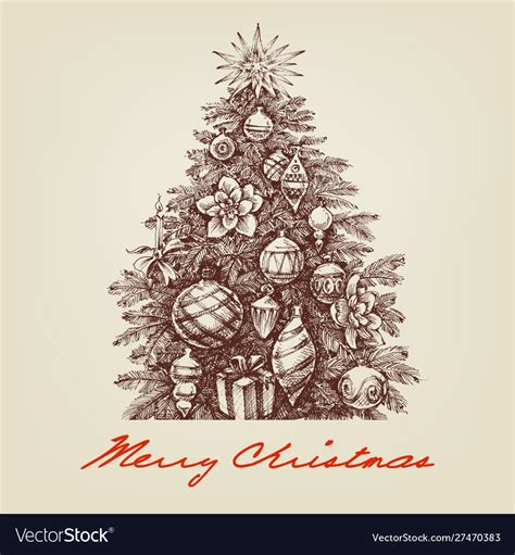 Vintage Christmas Tree Printable