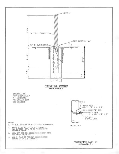 Removable Utility Bollard | Guard Post Bollards | GI Conduit