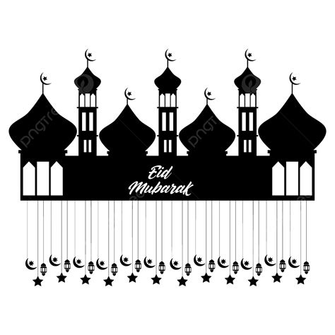 Eid Mubarak Mosque Vector Hd Png Images Happy Eid Mubarak With Mosque