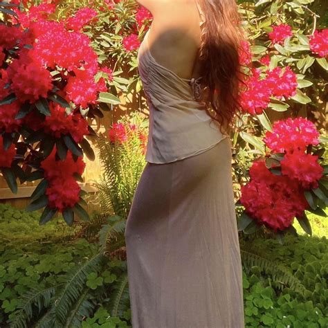 S Bebe Nude Sparkly Ruched Silk Halter Neck Top Depop