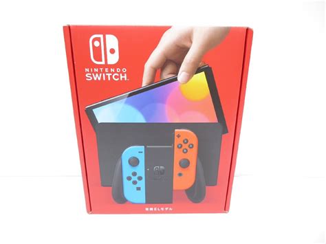 未使用品 Nintendo Switch 有機elモデル Joy Con L ネオンブルー R ネオンレッド ニンテンドースイッチ ゲーム機 We1643 ニンテンドースイッチ本体