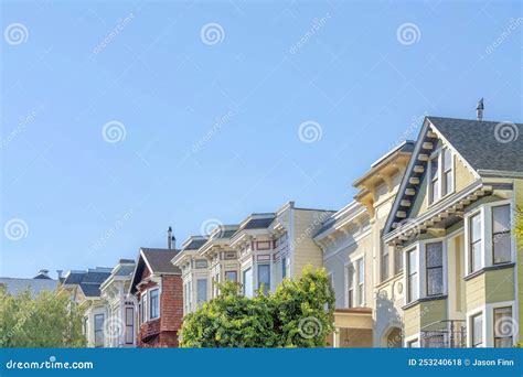 Houses in the Suburbs of San Francisco in California with Victorian ...