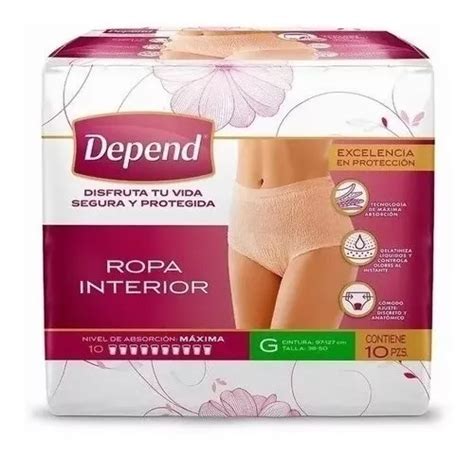 Depend Ropa Interior Mujer Talla Grande Envío gratis