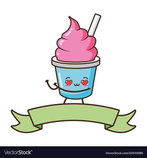 Kawaii Fast Food Royalty Free Vector Image Vectorstock