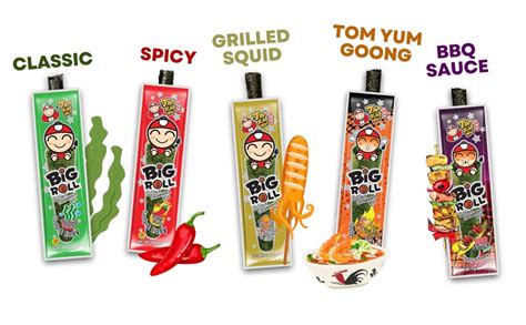 Amazon Big Roll Grilled Seaweed Snacks By Tao Kae Noi Bbq Flavor