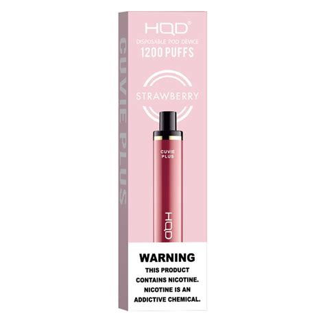 HQD Cuvie Plus Strawberry 1200 Puffs 6 Ct Miami K Distribution