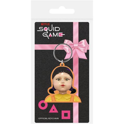 Squid Game Doll Rubber Keychain Sleutelhanger Thewizardrystore