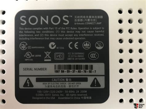 Sonos Connect Gen Photo Uk Audio Mart