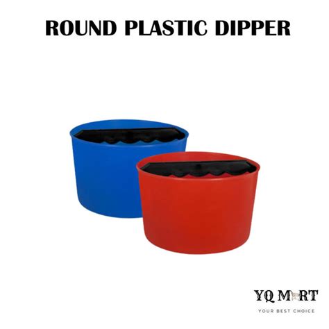 Round Plastic Water Dipper With Handle/Plastic Dipper/Gayung Plastik | Lazada